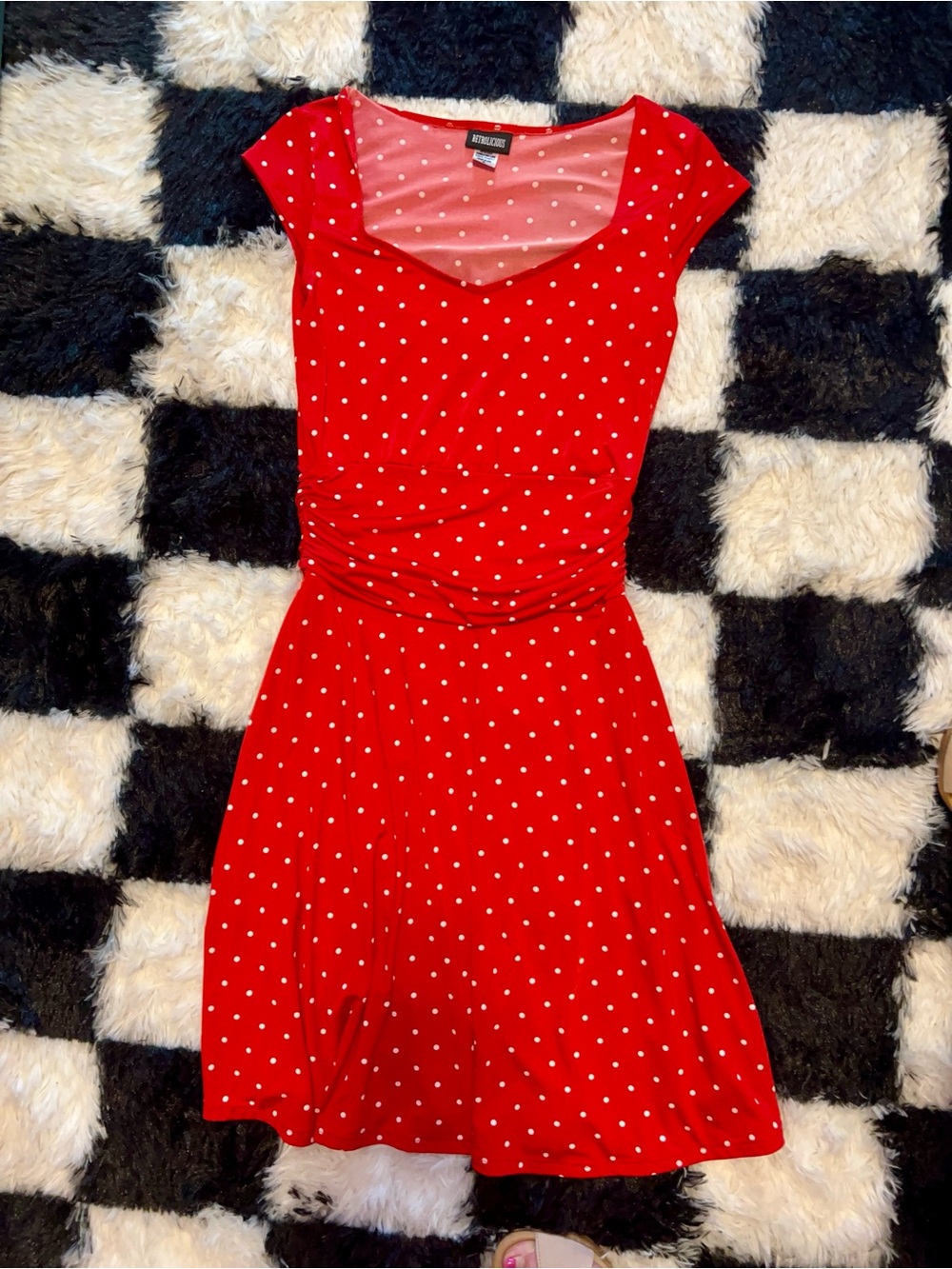 Retrolicious Red Polka Dot Dress by ModCloth